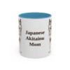 11oz-japanese-akitainu-mug-mom-light-blue 11oz Japanese Akitainu Dog Mom Mug, Light Blue, front view