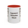 11oz-japanese-akitainu-mug-mom-red 11oz Japanese Akitainu Dog Mom Mug, Red, front view