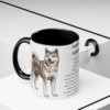 11oz Japanese Akitainu Mug, Black, lifestyle photo