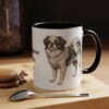 11oz Japanese Chin Dog Dad Mug, Black, lifestyle photo