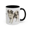 11oz Japanese Chin Dog Dad Mug, Black, right side view