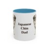 11oz Japanese Chin Dog Dad Mug, Light Blue, front view