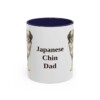11oz Japanese Chin Dog Dad Mug, Navy, front view