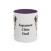 11oz Japanese Chin Dog Dad Mug, Purple, front view