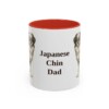11oz Japanese Chin Dog Dad Mug, Red, front view