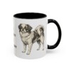 11oz Funny Japanese Chin Mug, Black, right side view