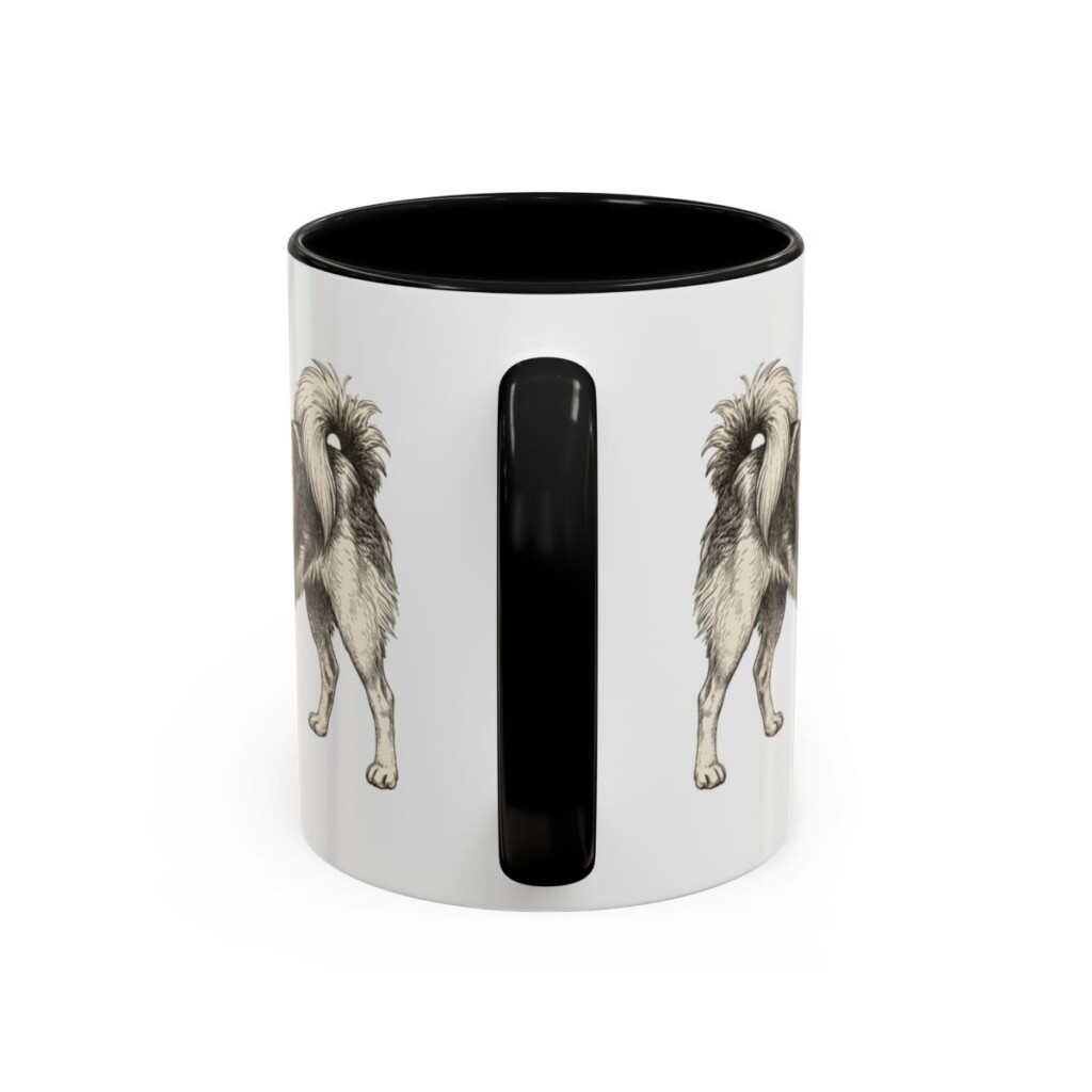 11oz-japanese-chin-mug-latin-black-back 11oz Japanese Chin Latin Mug, Black, back view