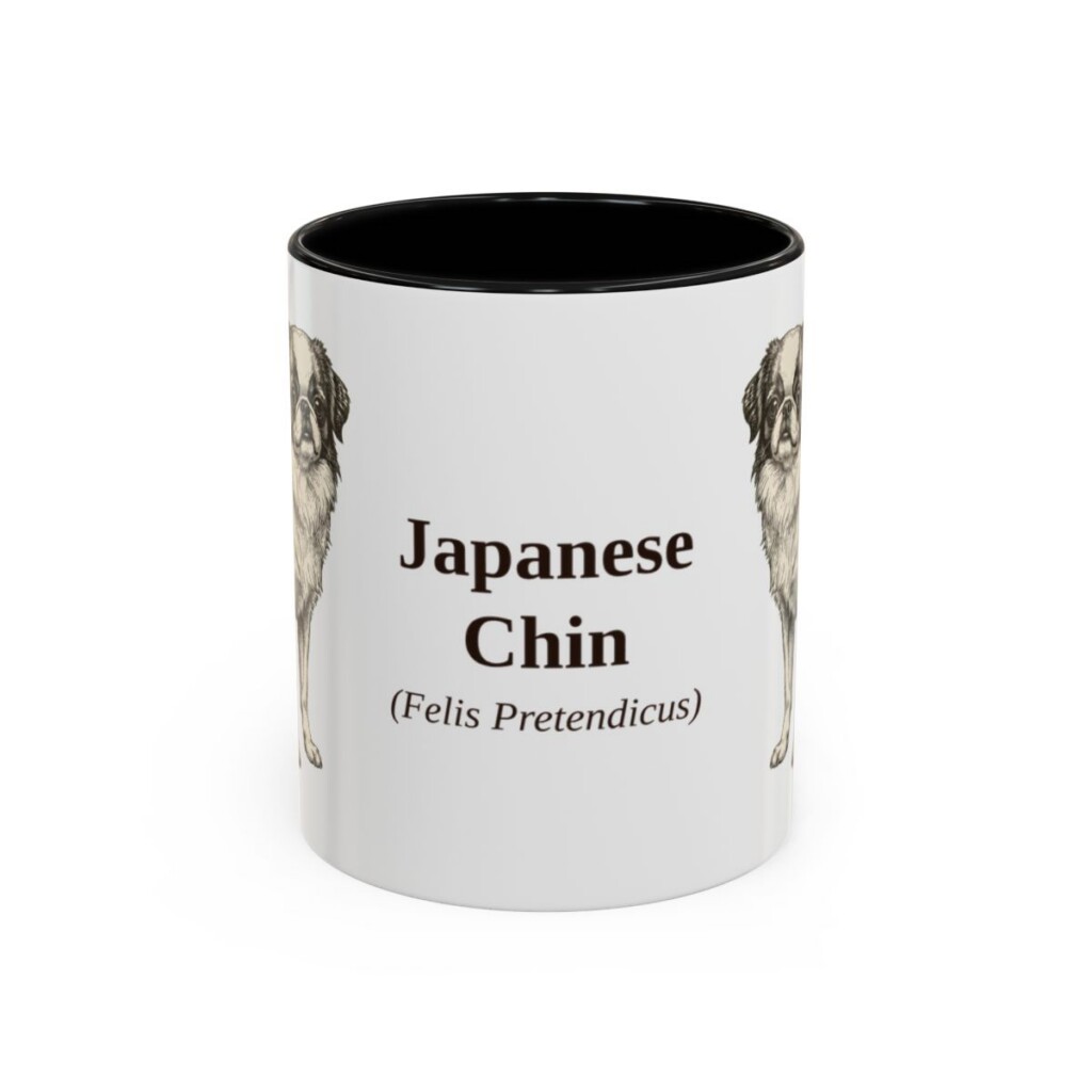11oz-japanese-chin-mug-latin-black-front 11oz Japanese Chin Latin Mug, Black, front view
