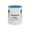 11oz-japanese-chin-mug-latin-light-blue 11oz Japanese Chin Latin Mug, Light Blue, front view