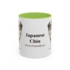 11oz-japanese-chin-mug-latin-light-green 11oz Japanese Chin Latin Mug, Light Green, front view