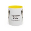 11oz-japanese-chin-mug-latin-yellow 11oz Japanese Chin Latin Mug, Yellow, front view