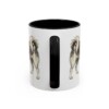11oz Japanese Chin Dog Mom Mug, Black, back view