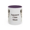 11oz Japanese Chin Dog Mom Mug, Purple, front view