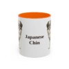 11oz Japanese Chin Mug, Orange, front view