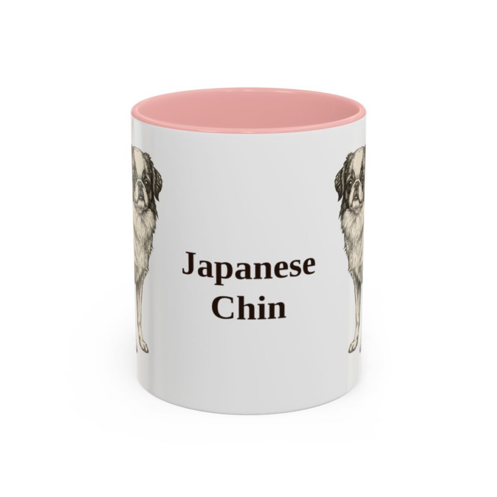 11oz Japanese Chin Mug, Pink, front view