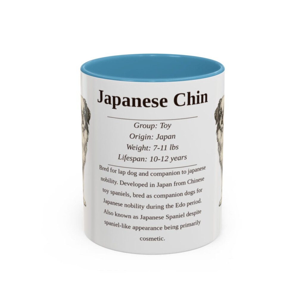 11oz Japanese Chin Mug, Light Blue, front view