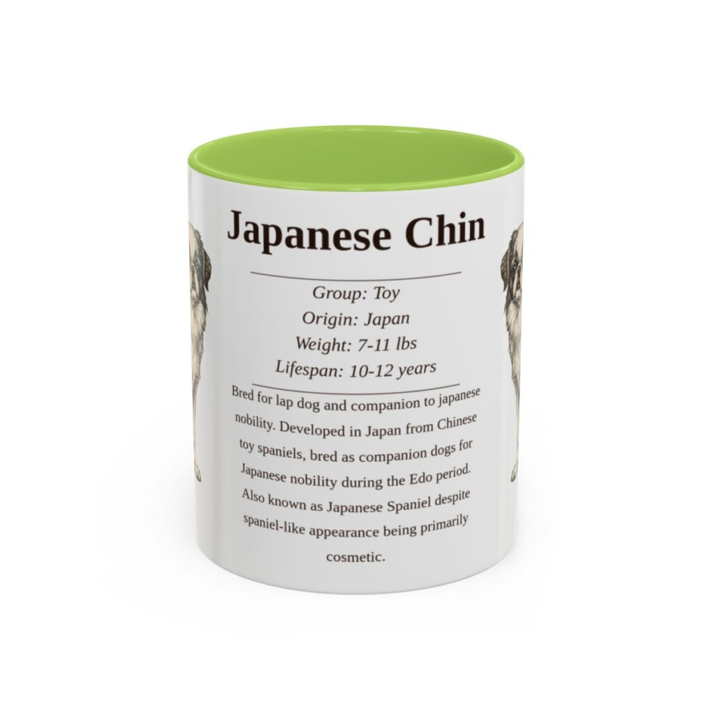 11oz Japanese Chin Mug, Light Green, front view