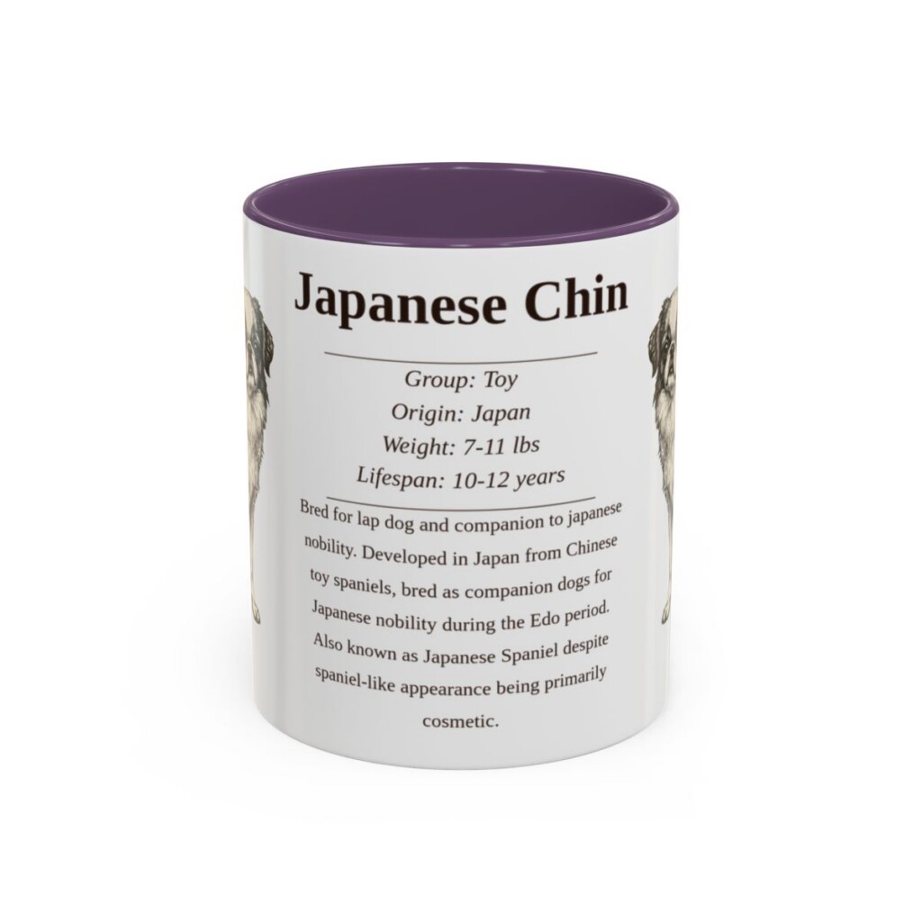 11oz Japanese Chin Mug, Purple, front view