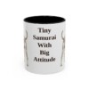 11oz Funny Japanese Terrier Mug, Black, front view