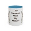 11oz Funny Japanese Terrier Mug, Light Blue, front view