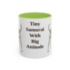 11oz Funny Japanese Terrier Mug, Light Green, front view
