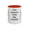11oz Funny Japanese Terrier Mug, Red, front view