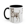 11oz Japanese Terrier Latin Mug, Black, left side view