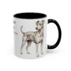 11oz Japanese Terrier Latin Mug, Black, right side view