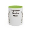 11oz-japanese-terrier-mug-mom-light-green 11oz Japanese Terrier Dog Mom Mug, Light Green, front view