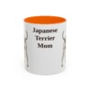 11oz-japanese-terrier-mug-mom-orange 11oz Japanese Terrier Dog Mom Mug, Orange, front view