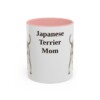 11oz-japanese-terrier-mug-mom-pink 11oz Japanese Terrier Dog Mom Mug, Pink, front view