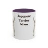 11oz-japanese-terrier-mug-mom-purple 11oz Japanese Terrier Dog Mom Mug, Purple, front view