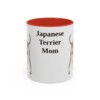 11oz-japanese-terrier-mug-mom-red 11oz Japanese Terrier Dog Mom Mug, Red, front view