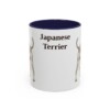 11oz Japanese Terrier Mug, Navy, front view