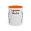 11oz Japanese Terrier Mug, Orange, front view