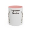 11oz Japanese Terrier Mug, Pink, front view