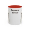 11oz Japanese Terrier Mug, Red, front view