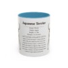 11oz Japanese Terrier Mug, Light Blue, front view