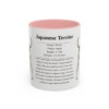 11oz Japanese Terrier Mug, Pink, front view
