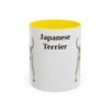 11oz Japanese Terrier Mug, Yellow, front view
