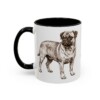 11oz Jug Mug, Black, left side view