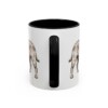 11oz Jug Dog Dad Mug, Black, back view