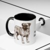 11oz Jug Dog Dad Mug, Black, lifestyle photo