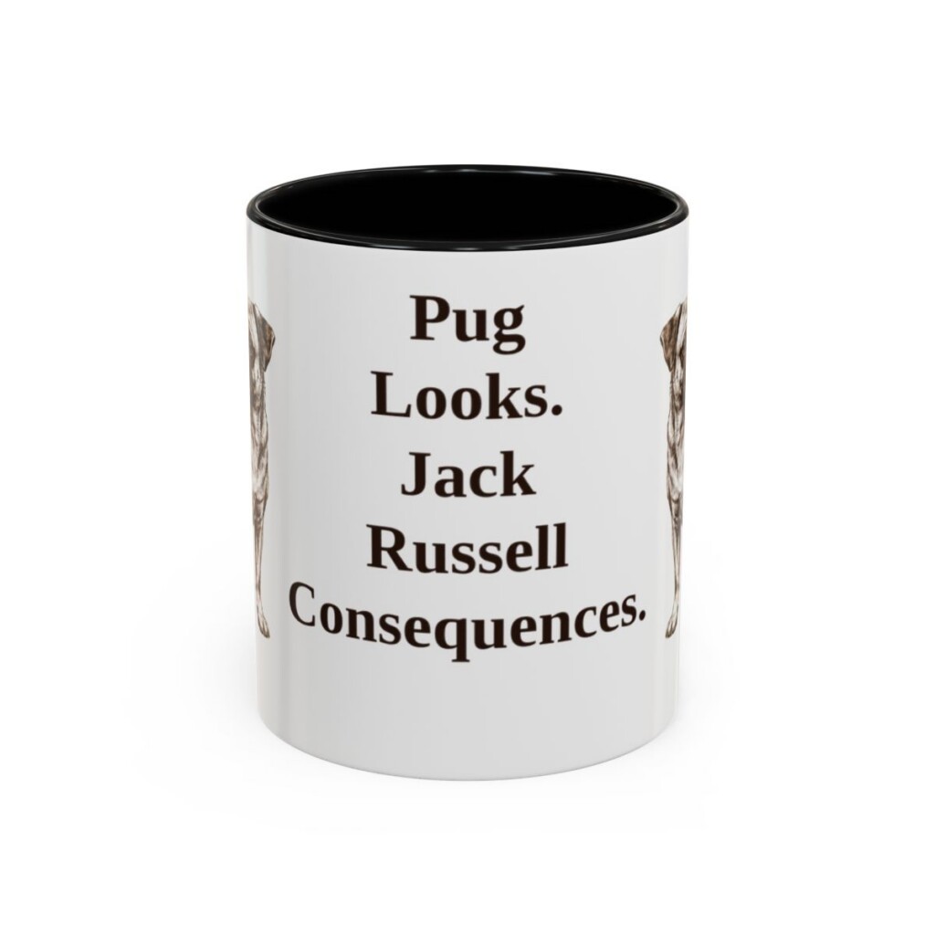 11oz-jug-mug-humor-black-front 11oz Funny Jug Mug, Black, front view
