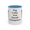 11oz-jug-mug-humor-light-blue 11oz Funny Jug Mug, Light Blue, front view