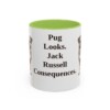11oz-jug-mug-humor-light-green 11oz Funny Jug Mug, Light Green, front view