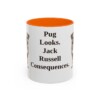 11oz-jug-mug-humor-orange 11oz Funny Jug Mug, Orange, front view