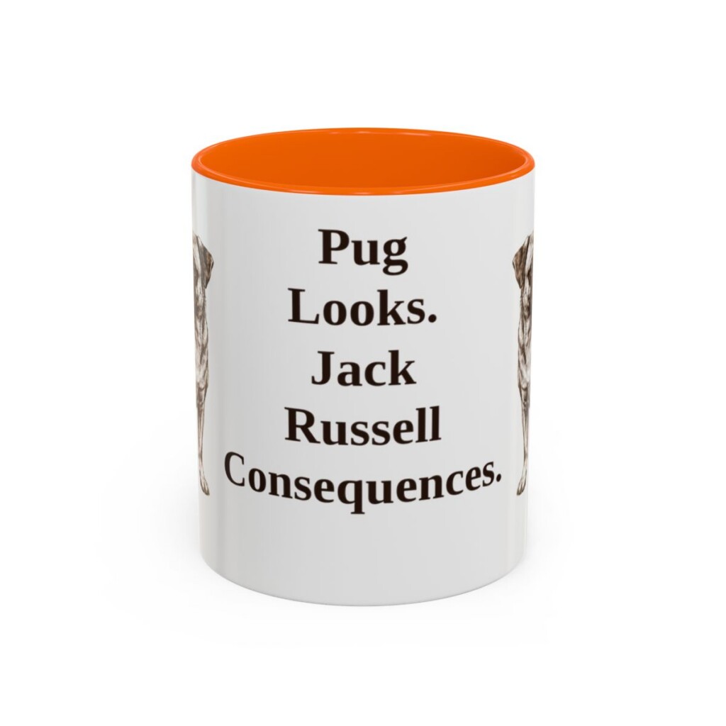 11oz-jug-mug-humor-orange 11oz Funny Jug Mug, Orange, front view