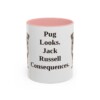 11oz-jug-mug-humor-pink 11oz Funny Jug Mug, Pink, front view
