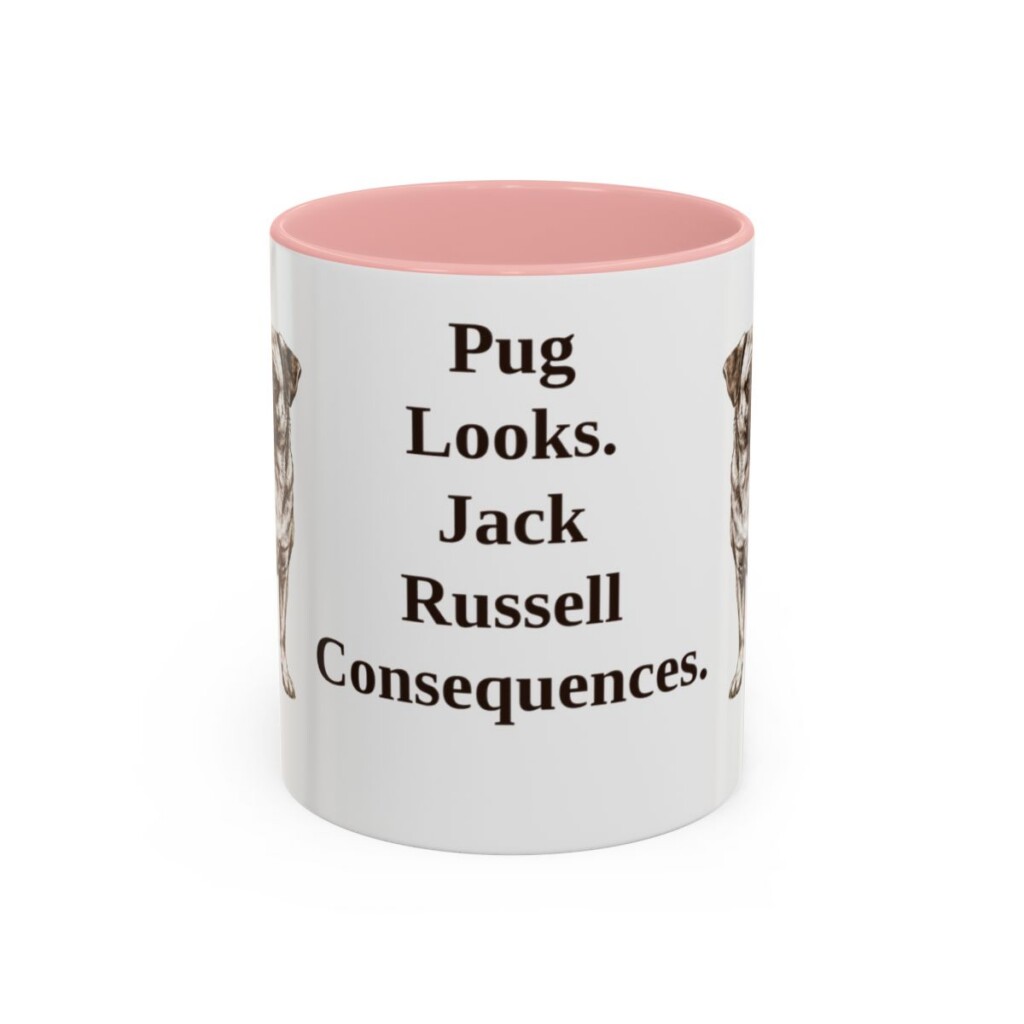 11oz-jug-mug-humor-pink 11oz Funny Jug Mug, Pink, front view